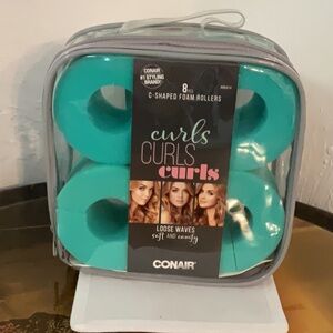 Conair C-Shaped Foam Rollers, 8Pcs., NWOT